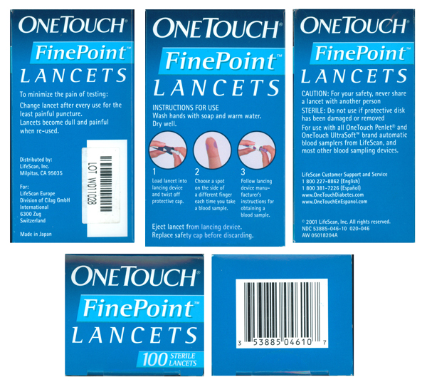 Lancets Fine Point (NDC 5388504610)