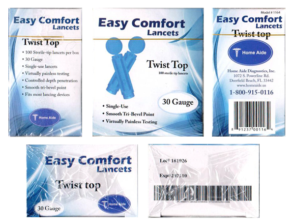 Lancets 30g Easy Comfort Ndc 91237 0001 16 Lancets